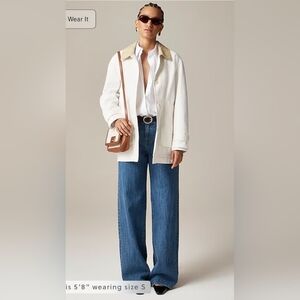 NWT. J. Crew White Barn Jacket